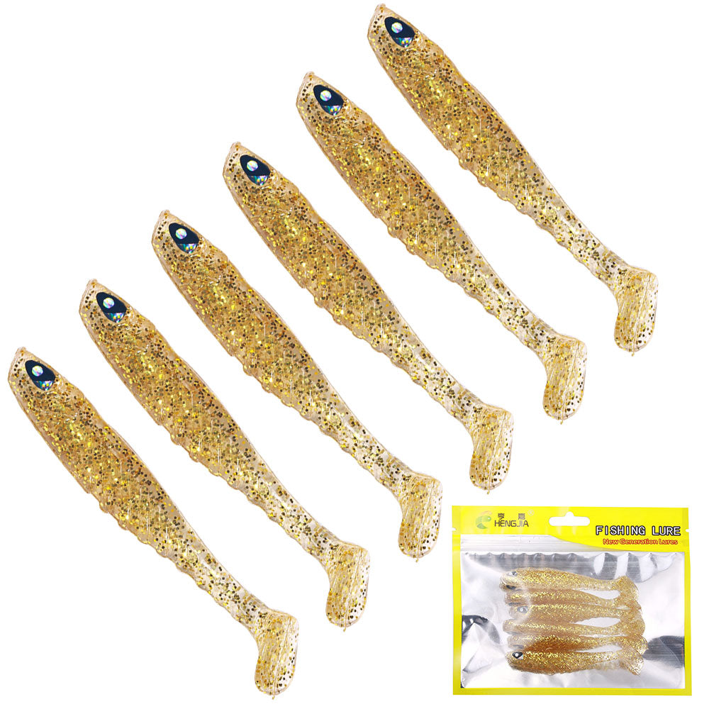 Honeytecs Fishing Lures Set with Jig Head Hook Soft Fishing Bait 12Pcs 7cm  5g price in UAE,  UAE