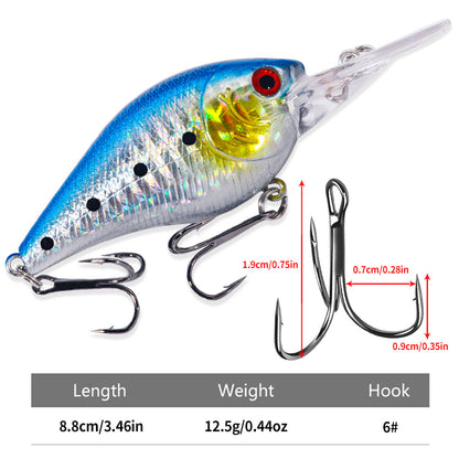 cachalot fishing lures 8.8CM 12.5G Hard Plastic Minnow Bait Crankbait Lures Hard Plastic Lure – Hengjia fishing gear