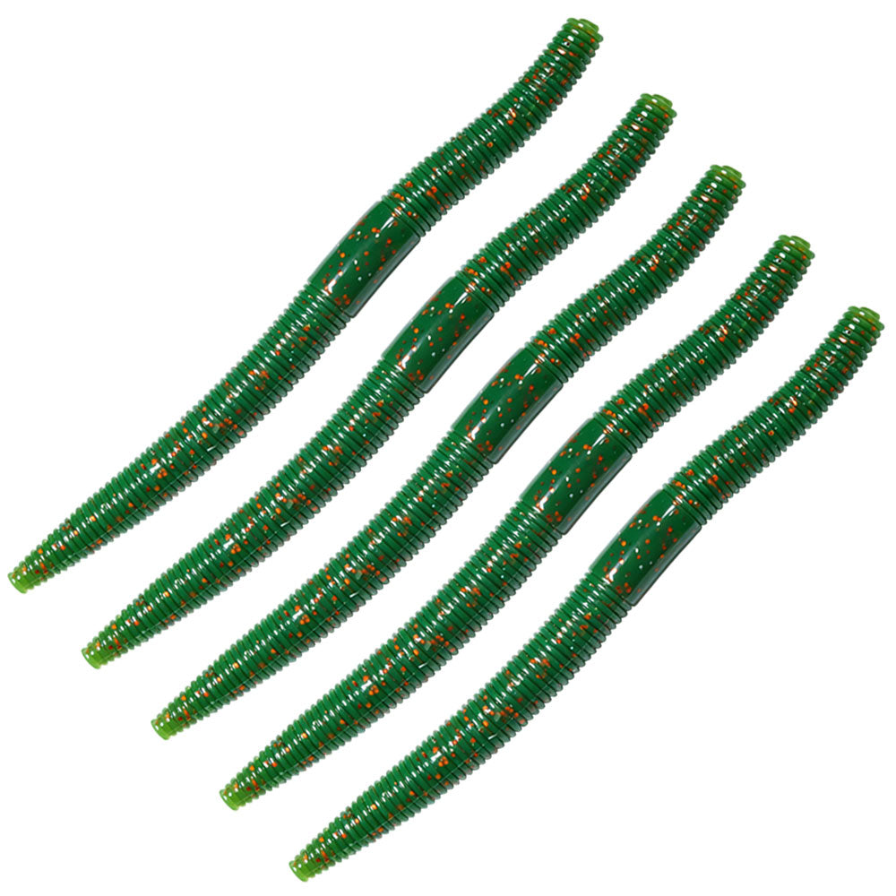105mm 6g HENGJIA Soft Plastic Worm Baits 5pcs/bag