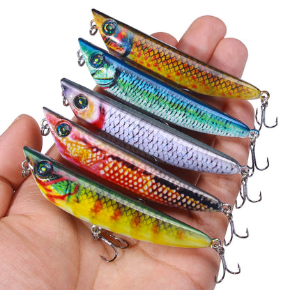 3.34inch 0.29oz Sinking Pencil Popper Lure