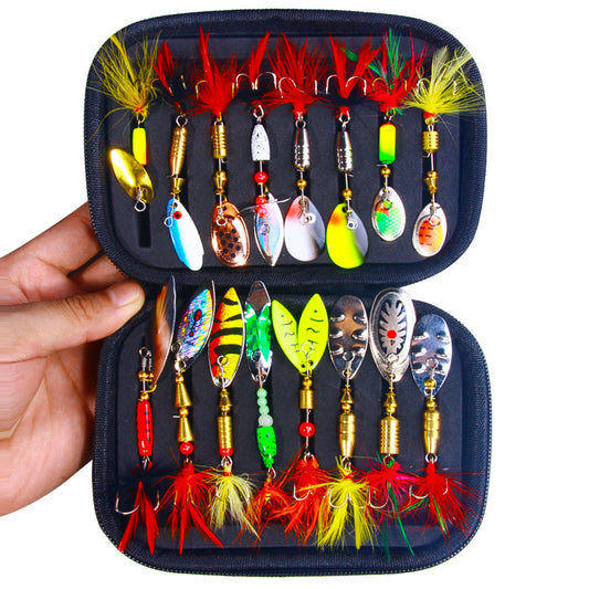 16pcs Metal Spinner Baits Lure Kits