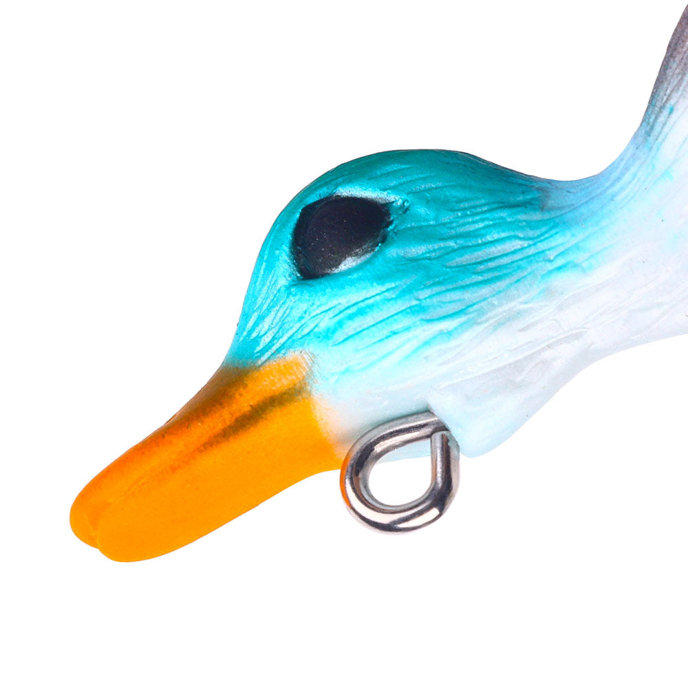 soft lure propeller flipper duck 8cm 9.5g floating water rotating  simulation bait fishing gear Realistic Soft Lure – Hengjia fishing gear