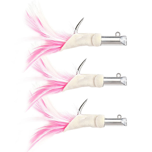 0.5oz 0.74oz 0.88oz Tube Jig Head  Feather Saltwater Fishing Hooks