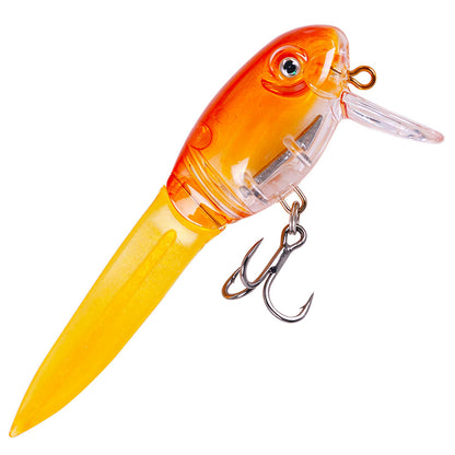 HENGJIA [NEW] 85mm 8.1G Soft Tail Jointed Swimbait Lure Bait JM077