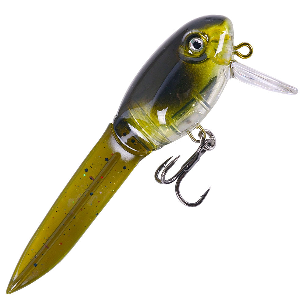 HENGJIA [NEW] 85mm 8.1G Soft Tail Jointed Swimbait Lure Bait JM077