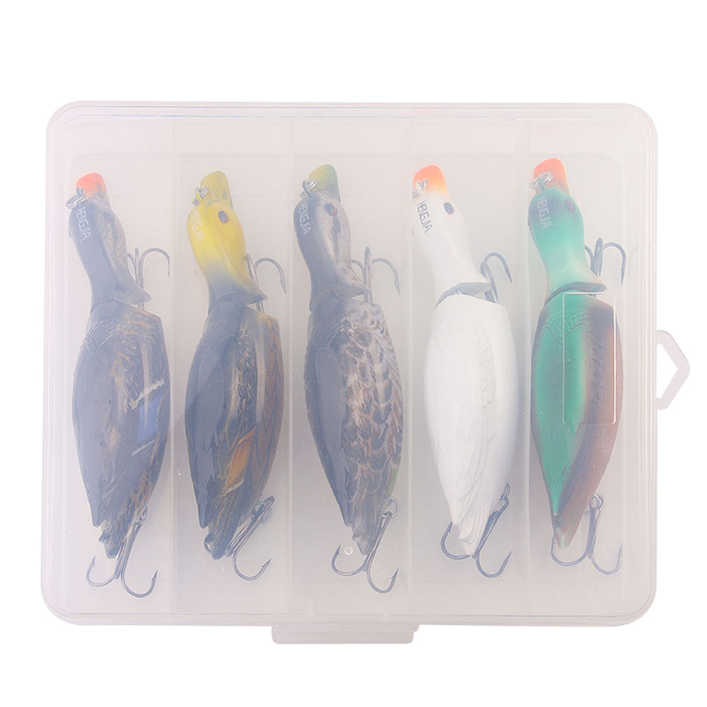 13cm 35g 5pcs Set Artificial Duck Shape Swimbait Bait