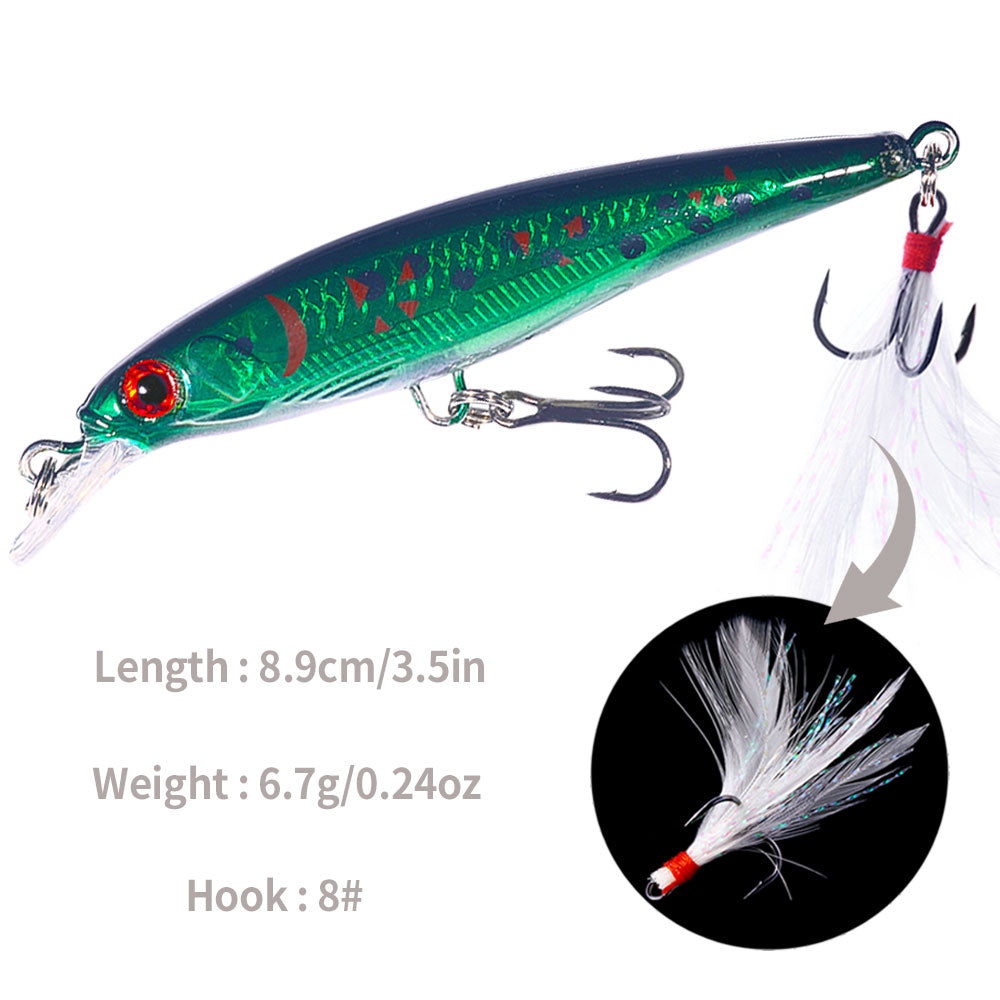 9CM 8G Minnow Lure Bait