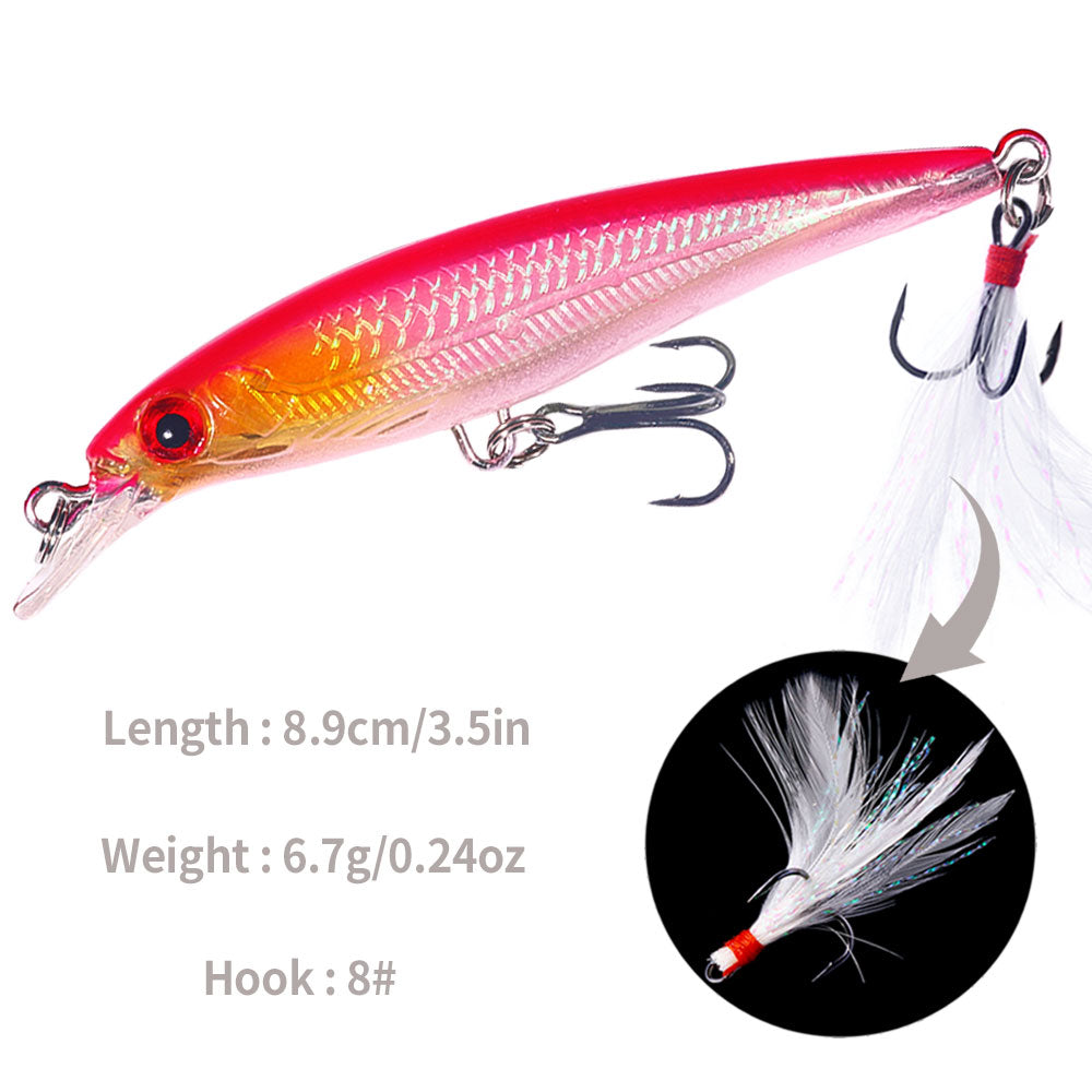 9CM 8G Minnow Lure Bait