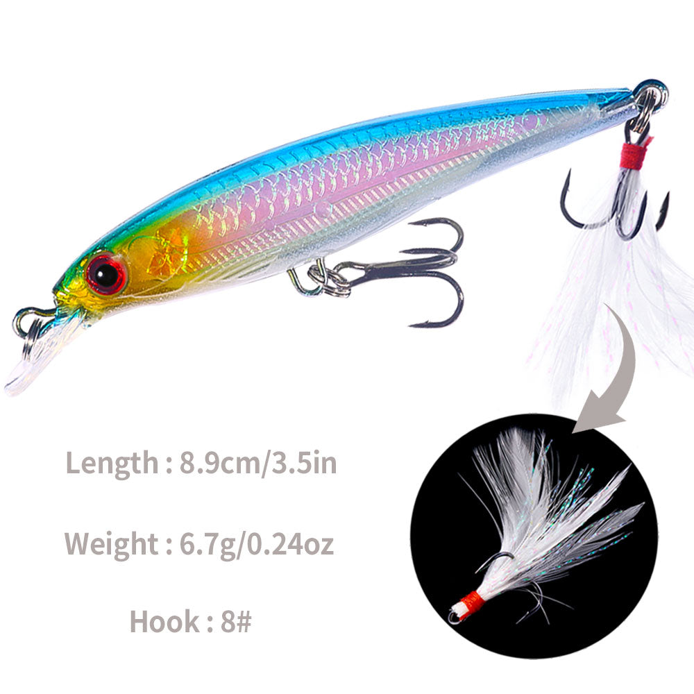 9CM 8G Minnow Lure Bait