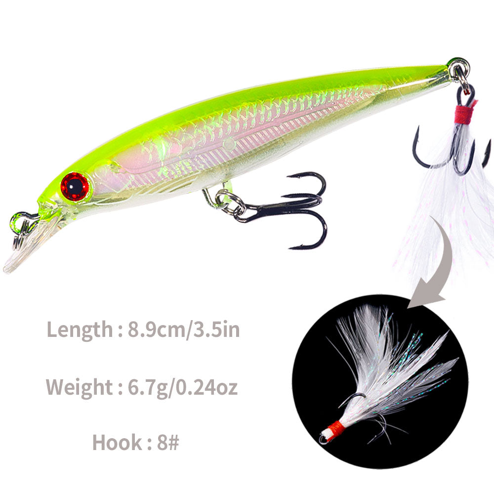 9CM 8G Minnow Lure Bait