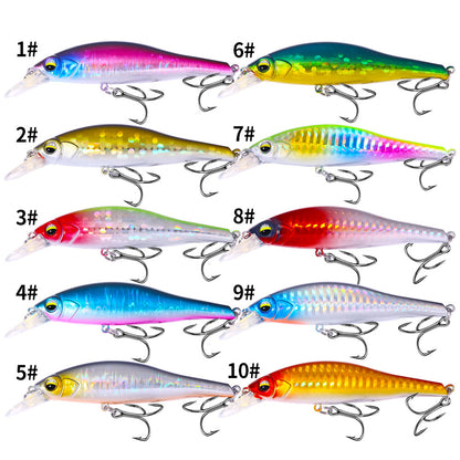 HENGJIA 5pcs Set 10cm-10g Minnow Lure Bait