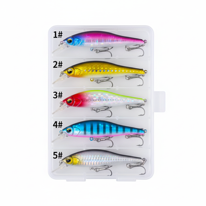 HENGJIA 5pcs Set 10cm-10g Minnow Lure Bait