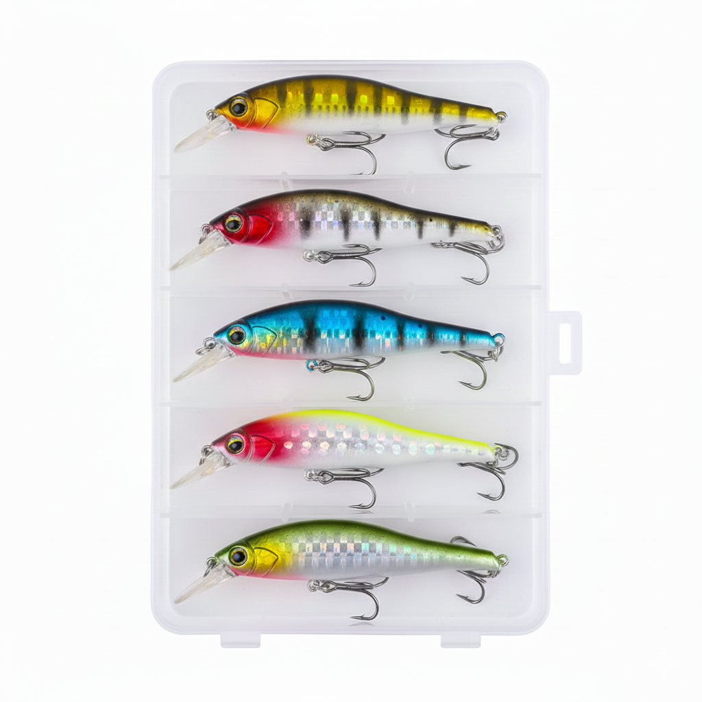 HENGJIA 5pcs Set 10cm-10g Minnow Lure Bait