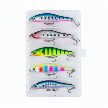 HENGJIA 5pcs Set 10cm-10g Minnow Lure Bait