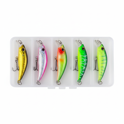 HENGJIA 5pcs 5cm 3g Minnow Lure Bait