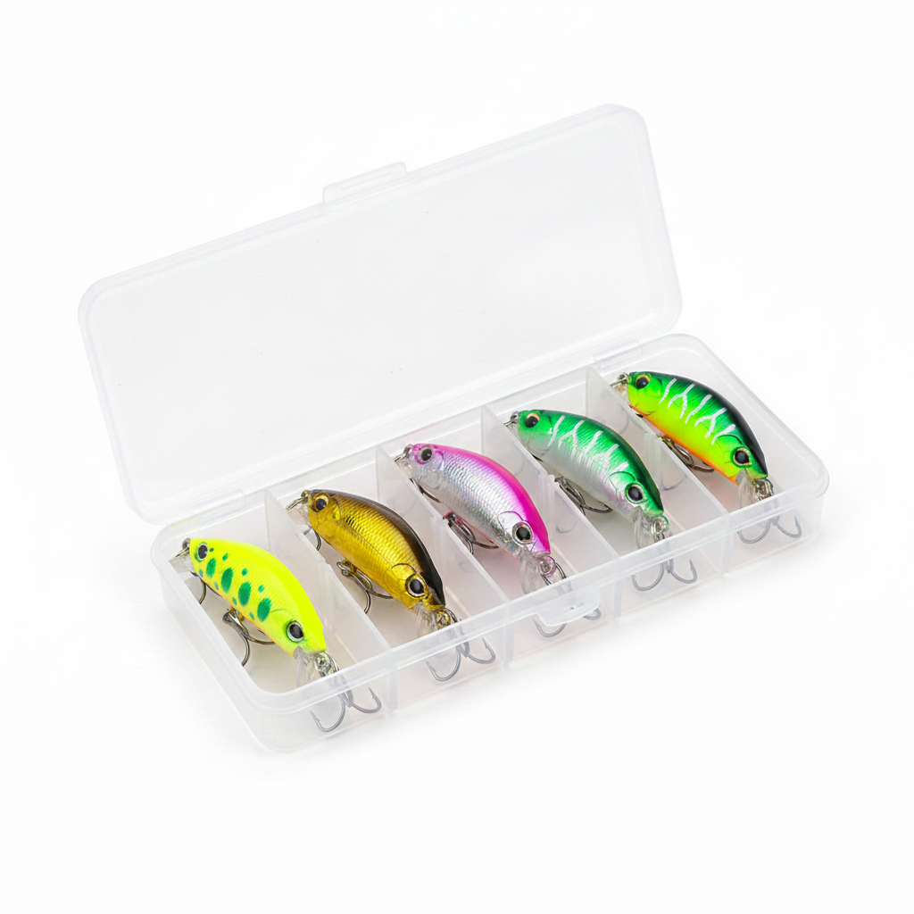 HENGJIA 5pcs 5cm 3g Minnow Lure Bait