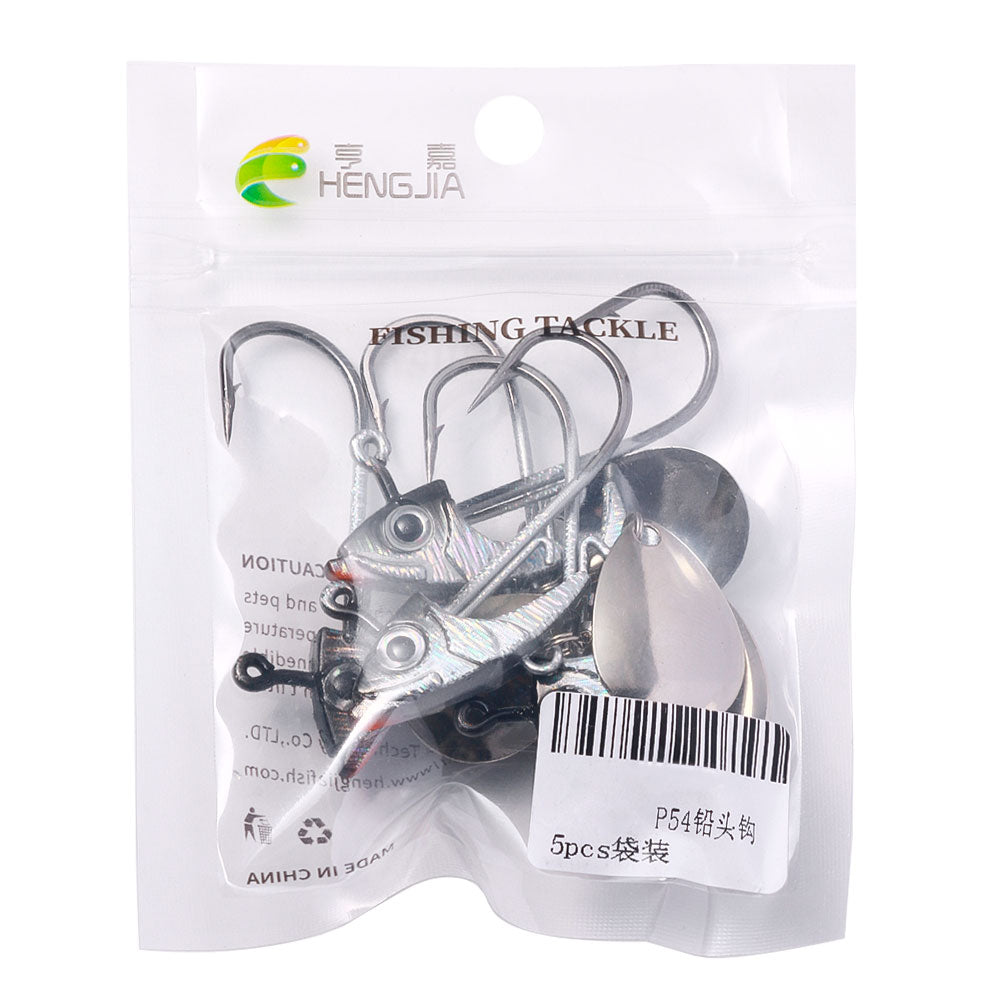 Alomejor 6 Durable Soft Bait Hooks, Lightweight Fluorocarbon Wire with  Stainless Steel Great for Fishing Lures