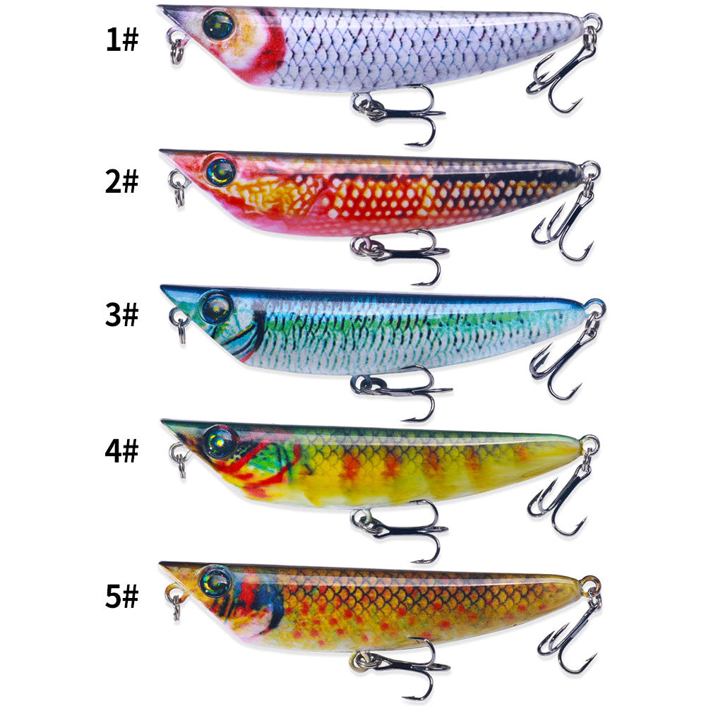 3.34inch 0.29oz Sinking Pencil Popper Lure