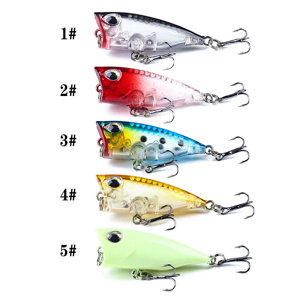 3G 4cm Mini Single Hook Floating Type Hard Popper Fishing Lures - China  Fishing Tackle and Wholesale Fishing Lures price