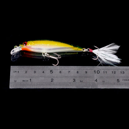 HENGJIA 9CM 6.7G Minnow Lure Bait  10pcs box set