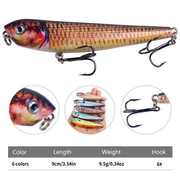 Pencil Lures - 3D Eyes Sinking Pencil Lure | HENGJIA FISHING LURES ...