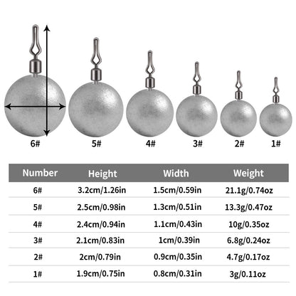 Ball Sinker Drop Rig Weights