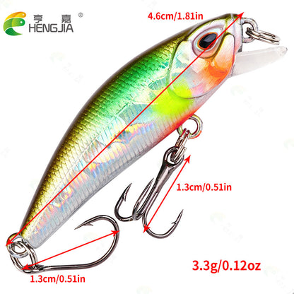 46mm 3.3g Fishing Sinking Minnow Bait MI180