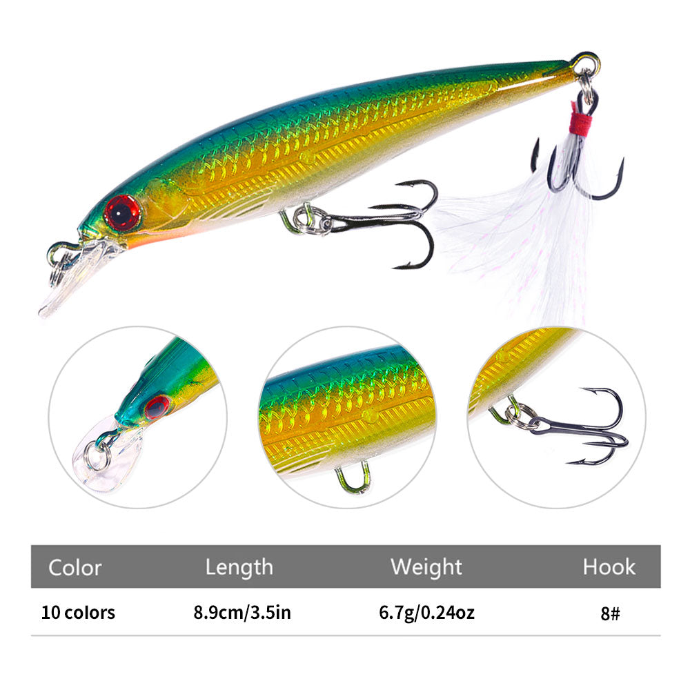 9CM 8G Minnow Lure Bait