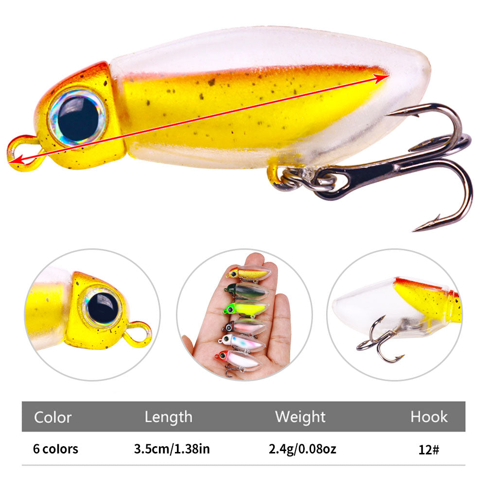 4CM 2.5G Soft Worm Topwater Lure