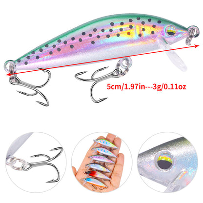 HENGJIA Minnow Lure 5cm-3g/1.96INCH 0.10OZ
