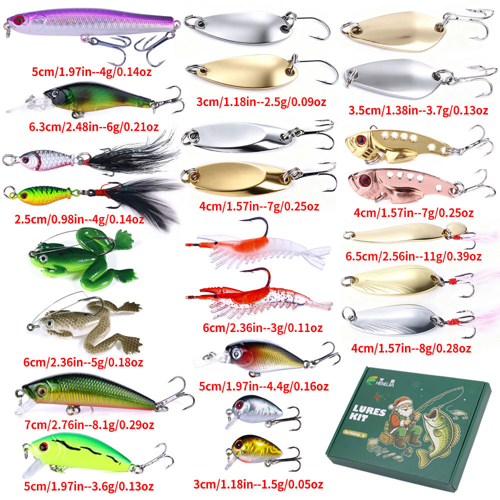 24pcs Fishing Lure Gift Box Box109