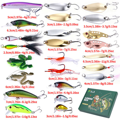 24pcs Fishing Lure Gift Box Box109
