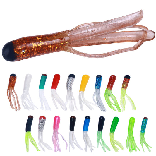 10PCS Soft Silicone Fishing Lures Bass Worms Ghana