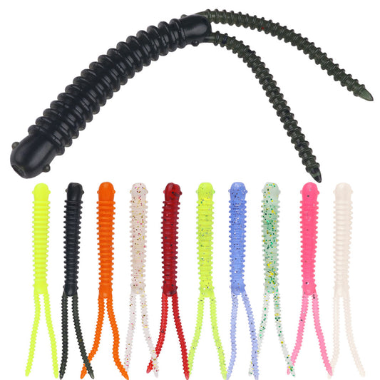 Soft Lure 10CM-3G 5pcs/bag Pesca Worm Fishing Lure