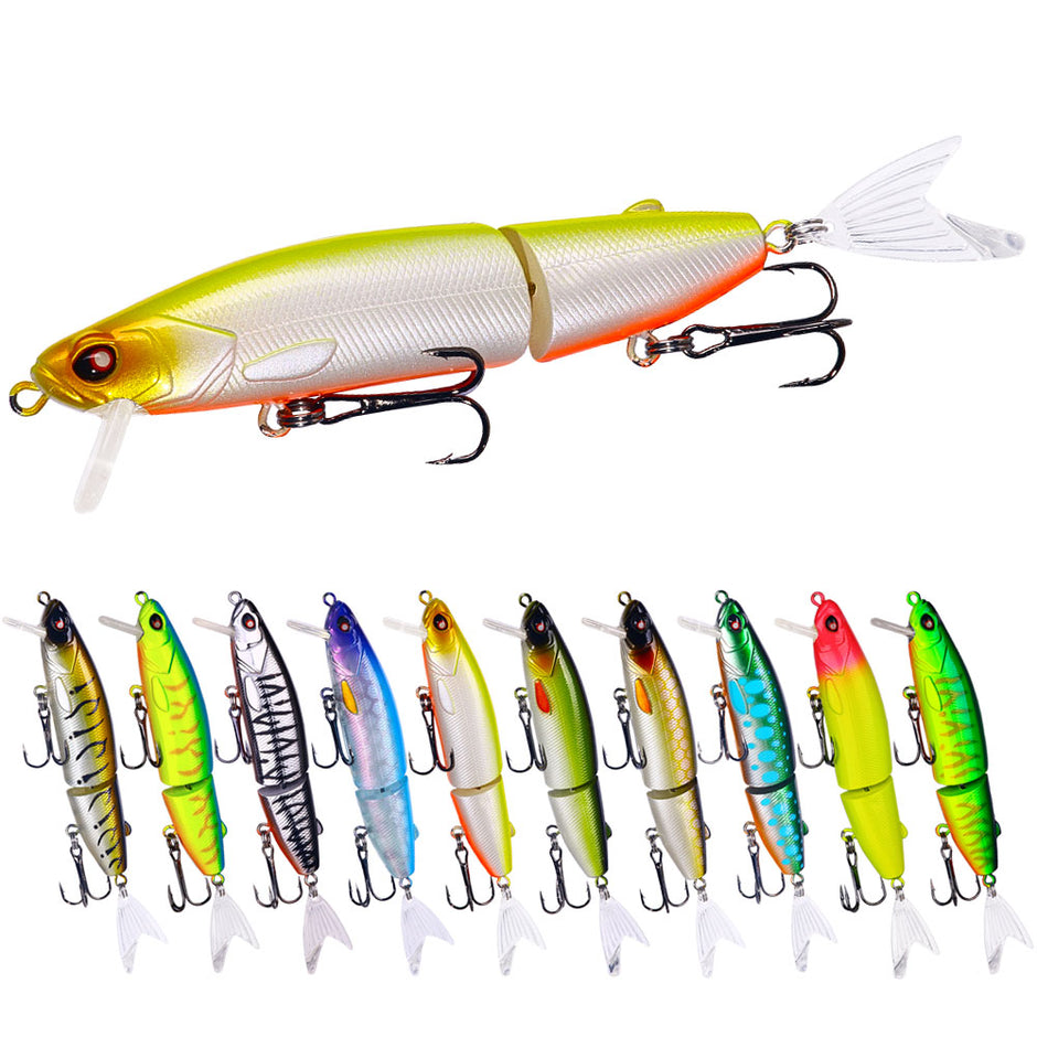 Jointed Lures, 6 Multi Section Baits For Bass HENGJIA Hengjia