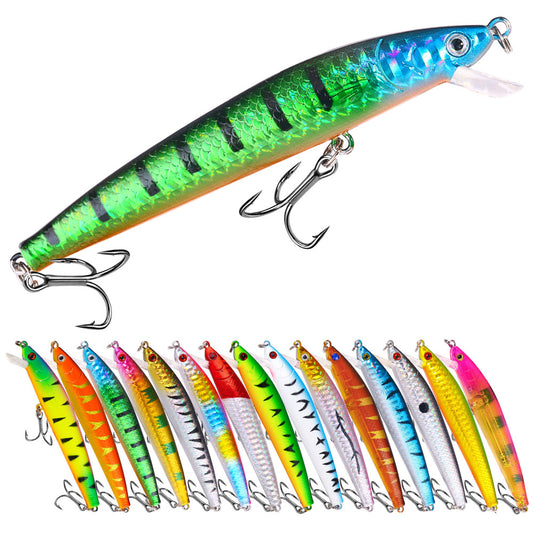 HENGJIA 8pcs set Small Size Hard Plastic Minnow Lure 5cm 3g for bass Fishing M177 – Hengjia fishing gear HENGJIA 8pcs set Small Size Hard Plastic Minnow Lure 5cm 3g for bass Fishing M177 – Hengjia fishing gear