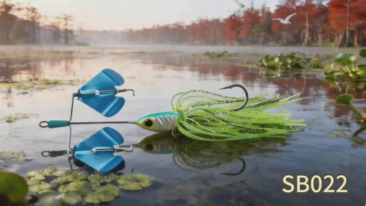 HENGJIA 21.5g Double Blade Buzz Bait Swimbaits