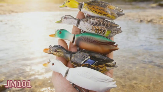 13cm 35g 5pcs Set Artificial Duck Shape Swimbait Bait