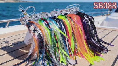 6pcs box set 22CM 100G Trolling Octopus Buzzbait Skirt Baits