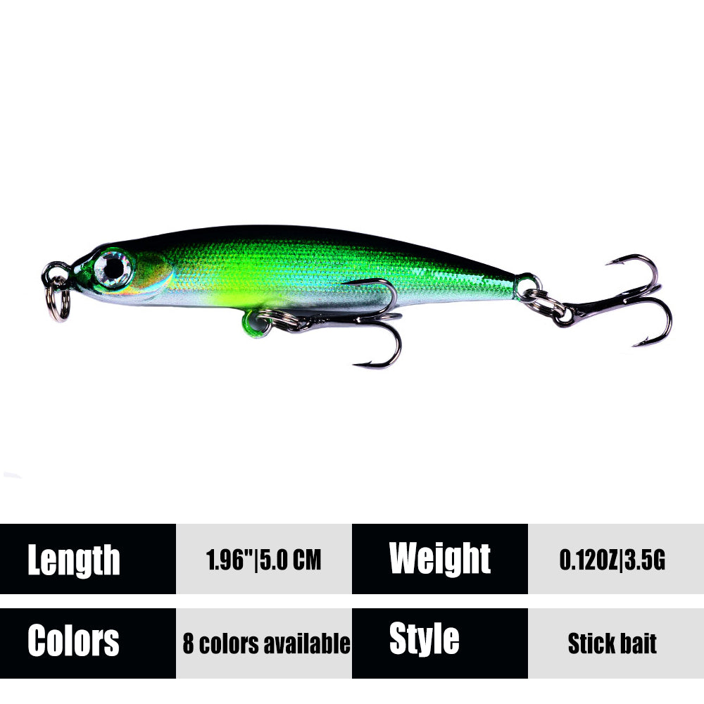 Fishing Lures 95mm 10g Surface Pencil Stick Fishing Lure Artificial  Saltwater Hard Bait Bass Plastic Walker Oscillating