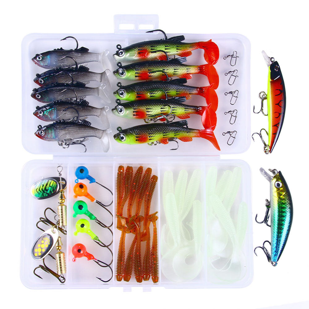 Fishing Tackle Box Lure Storage Crank Jig Head Hook Set Open Case Strength  Container Baits Gear Accessories Pesca Tools Set
