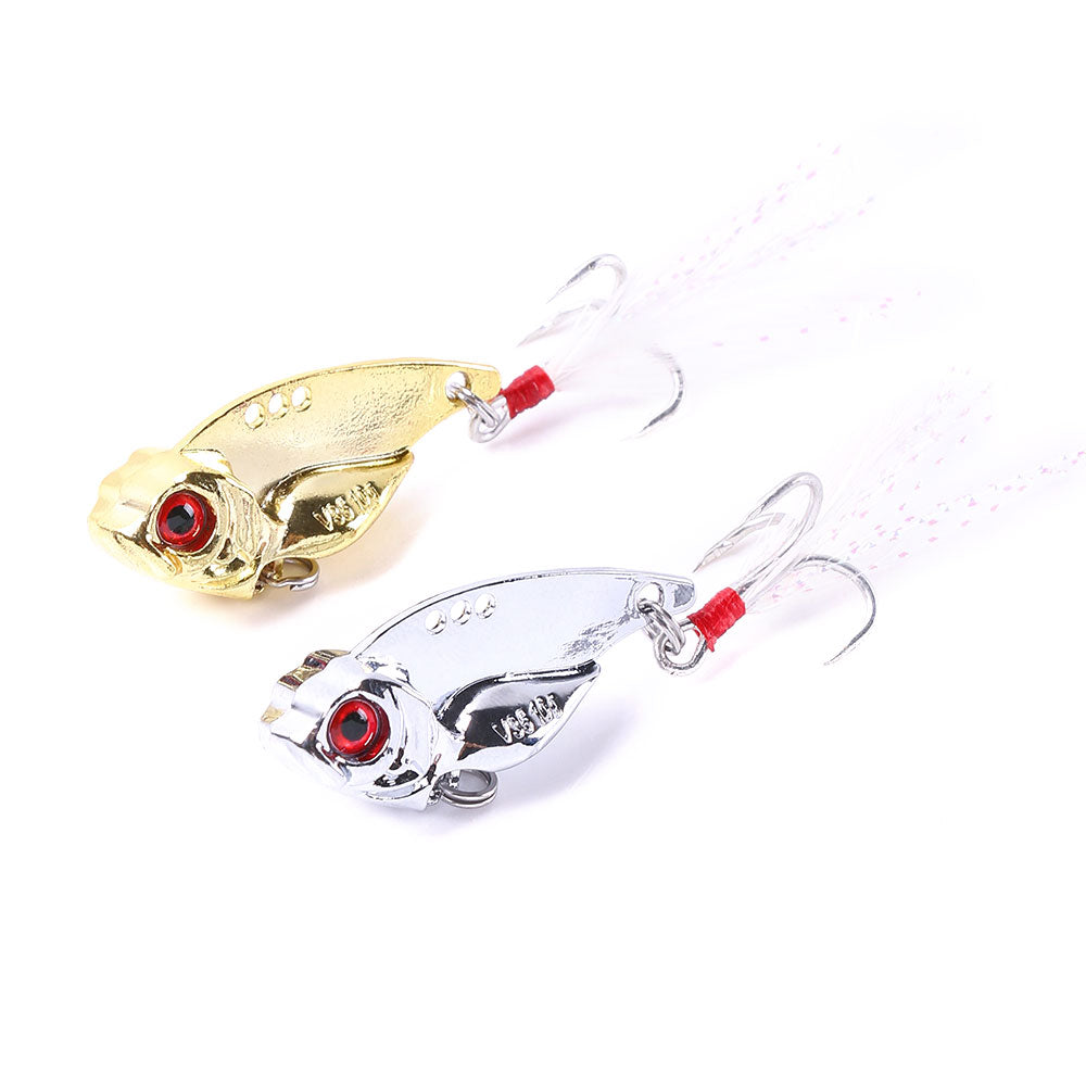2 3/4in 2/3oz Metal VIB Lure with Feather