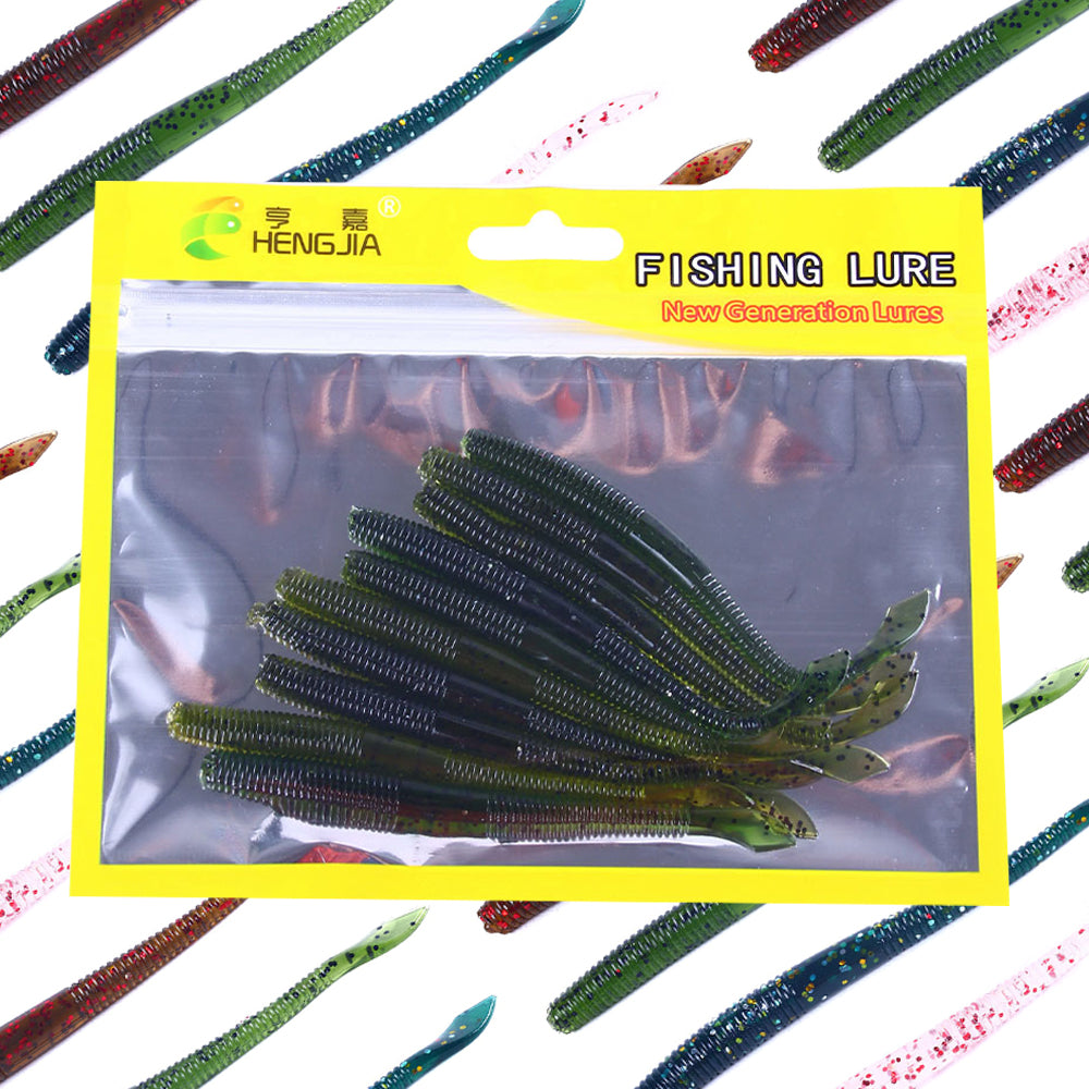 Soft Fishing Lures Rubber Worm Baits