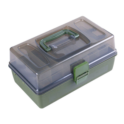 Fishing Tackle Box, 9 Core Fishing Reel, Multifunctional 3-Layer