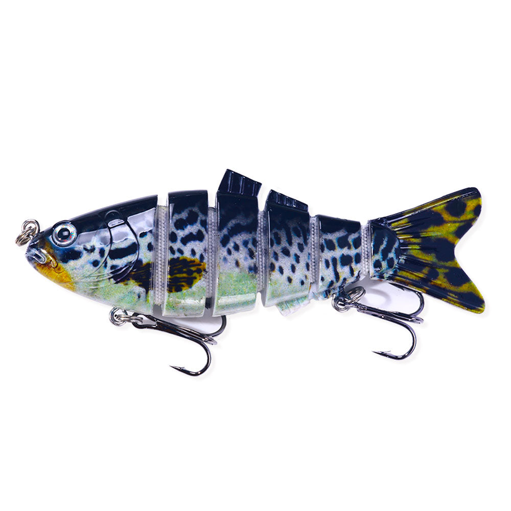 2pcs/lot Jointed Swimbait 6'' 68g Hair Tail Abs 6 Segments Fishing Lure  with Treble Hooks