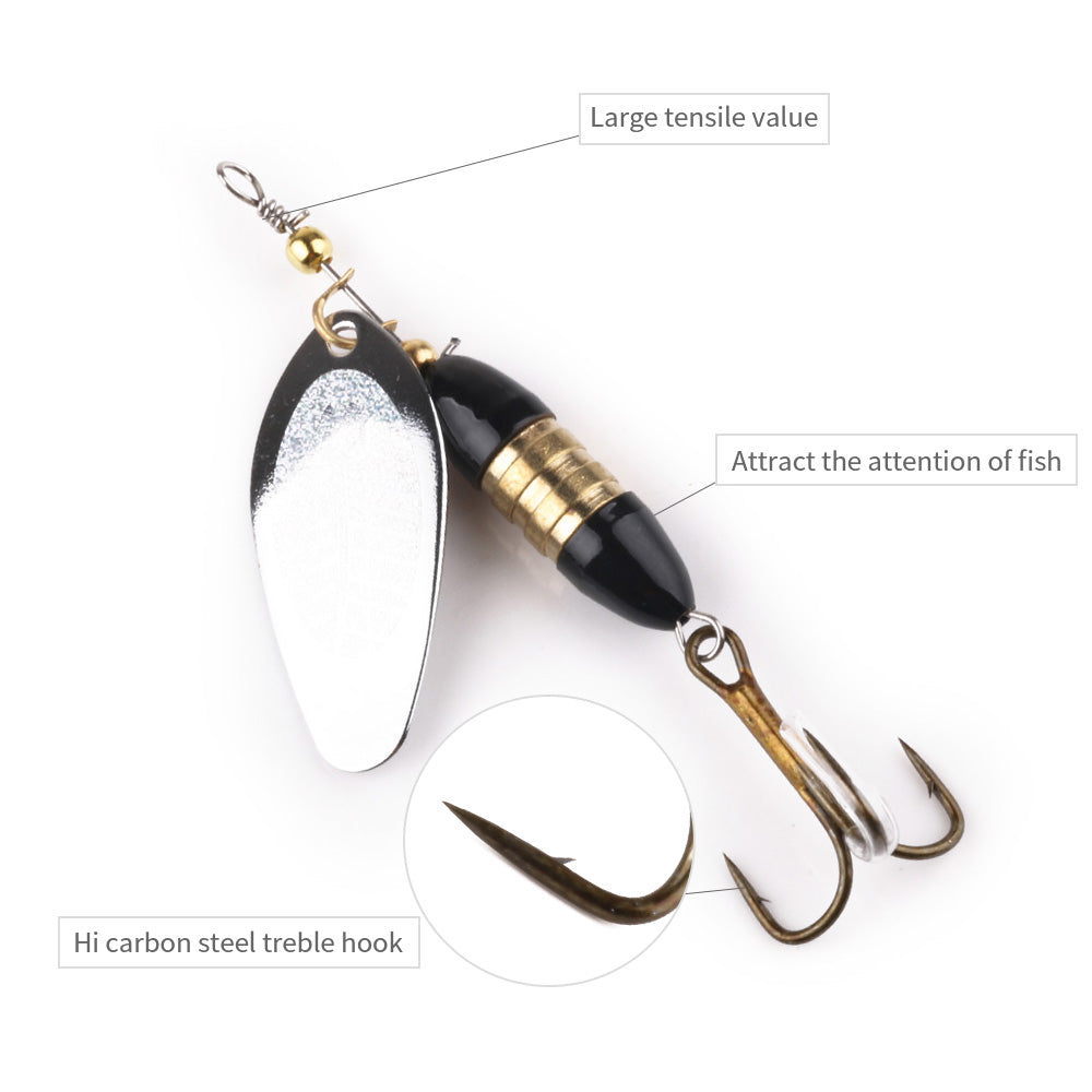 Rotated Sequins spinner Lures