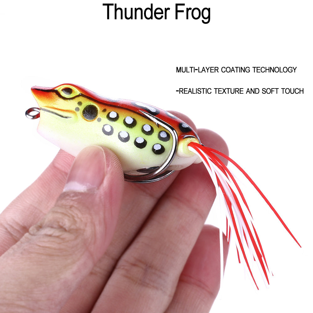 5PCS Frogs Soft Bait Fishing Lure Set Top Fishing Tackles
