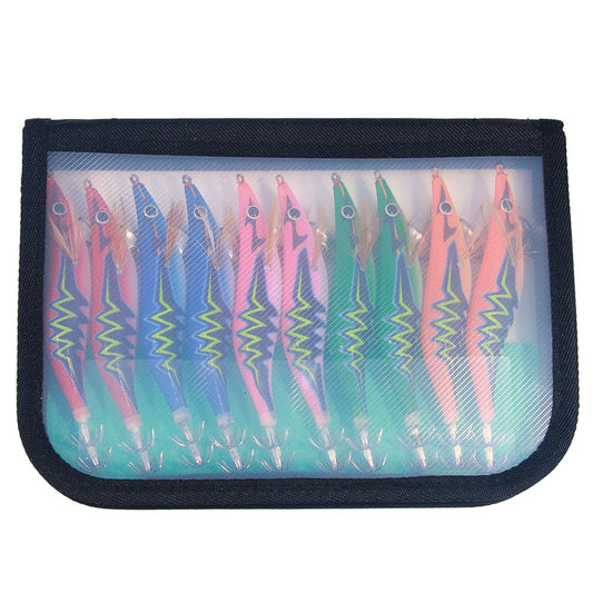 3.5# UV Squid Jig Lures Kit 10pcs/set