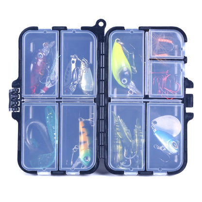 9/12 Compartments Fishing Tackle Box QT062
