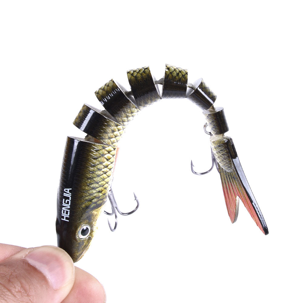 8 Segment Swimbait Fishing Bass Lures Multi Jointed Hard Bait HENGJIA ...